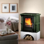 Kaminofen JUSTUS Bavaria (7,0 kW) - Kachel Bordeaux