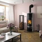 Wasserführender Kaminofen JUSTUS Faro Aqua 2.0 (8,5 kW) - Abdeckplatte Stahl Schwarz; Korpus Schwarz – Bild 4