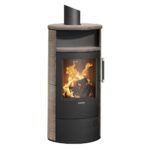 Kaminofen JUSTUS Island 5 2.0 (5,0 kW) - Speckstein (Korpus Gussgrau) – Bild 3
