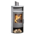Kaminofen JUSTUS Island 5 2.0 (5,0 kW) - Speckstein (Korpus Gussgrau)