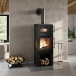 CERA Design BAKER ONE Kaminofen mit Backfach (7 kW) - Front- und Seiten-Verglasung (Schwenktür) - geschlossen, Einscheibensicherheitsglas, ohne – Bild 4