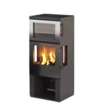 CERA Design BAKER ONE Kaminofen mit Backfach (7 kW) - Front- und Seiten-Verglasung (Schwenktür) - geschlossen, Einscheibensicherheitsglas, ohne – Bild 2