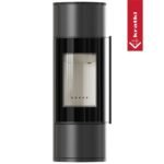 Kaminbausatz Kratki Ambler (7 kW) - Front-Verglasung (Schwenktür) - TERMOTEC Schwarz, ohne Türfeder, Schwarzer Stahl – Bild 2