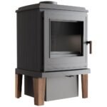 Kaminofen Kratki Koza K11 Drewno (6 kW) - Front-Verglasung (Schwenktür) - mit Türfeder (selbstschließend) – Bild 2