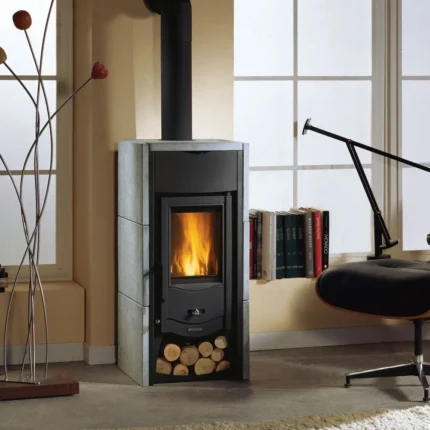 La Nordica Kaminofen Asia 5.0 mit Natursteinverkleidung (6 kW)
