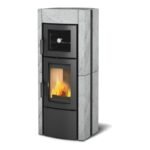 La Nordica Kaminofen Ester Forno 5.0 mit Backfach und Natursteinverkleidung (8,2 kW) – Bild 2
