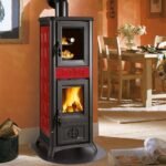 La Nordica Kaminofen Gemma Forno.165 mit Backfach (7,3 kW) - Keramik Elegance Bordeaux – Bild 2