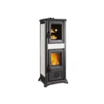 La Nordica Kaminofen Gemma Forno.165 mit Backfach (7,3 kW) - Keramik Elegance Bordeaux – Bild 3