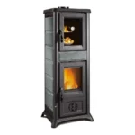 La Nordica Kaminofen Gemma Forno.165 mit Backfach (7,3 kW) - Keramik Elegance Bordeaux – Bild 4