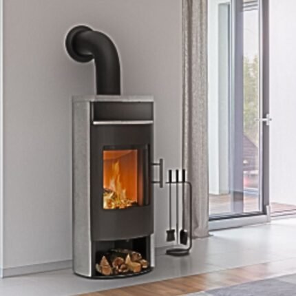 Kaminofen Königshütte Aries (6 kW) - Naturstein Serpentin