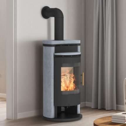 Kaminofen Königshütte Saros (6,7 kW) - Stahl Schwarz