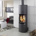 Kaminofen Koppe Nexus Aqua, wasserführend (11,2, 8 kW) - 8 kW, Korpus Schwarz, Keramikverkleidung Weiß - glänzend – Bild 2