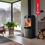 Kaminofen Kratki Bjorn mit selbstschließender Tür (10 kW) - Weiß