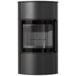 Kaminofen Kratki Bjorn Hoch mit selbstschließender Tür (10 kW) - Weiß – Bild 2