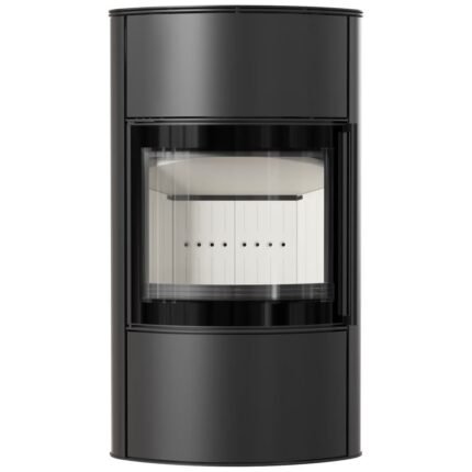 Kaminofen Kratki Bjorn Hoch mit selbstschließender Tür (10 kW) - Weiß