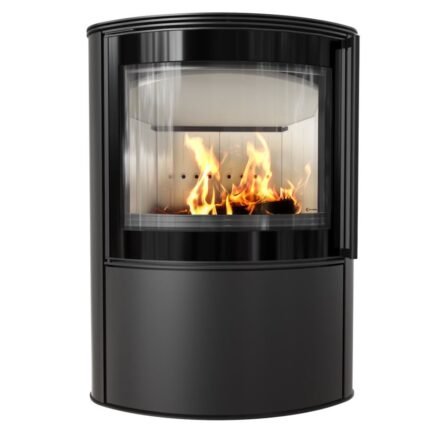 Kaminofen Kratki Bjorn mit selbstschließender Tür (10 kW) - Weiß