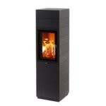 Guss-Kaminofen Leda Corna Hoch (6 kW) - Rauchrohrabgang oben