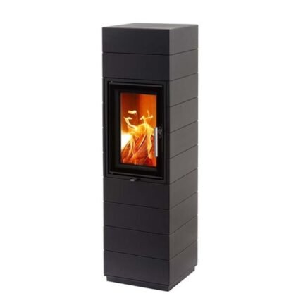 Guss-Kaminofen Leda Corna Hoch (6 kW) - Rauchrohrabgang oben