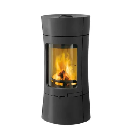 Guss-Kaminofen LEDA VISPA (6 kW) - Schwarz