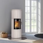 Kaminofen Lotus Maestro 152 (6 kW) - Speckstein, Anschluss hinten, Magic