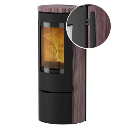 Kaminofen Lotus Prestige Basic (5 kW) - Classic, raumluftabhängig, Coffee Stone