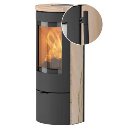 Kaminofen Lotus Prestige Basic (5 kW) - Classic, raumluftabhängig, Sandstein