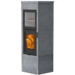 Kaminofen Lotus QM40 mit Warmhaltefach (6 kW) - Classic, Speckstein