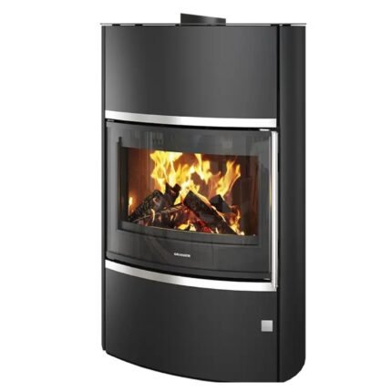Kaminofen ORANIER Feras W+ (7,0 kW) - Stahl Schwarz