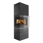 Eckkaminofen ORANIER O-Bloks (7 kW) optional mit Speicherstein