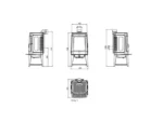 Plamen Gusskaminofen Authentic 35N Herdplatte 11kW
