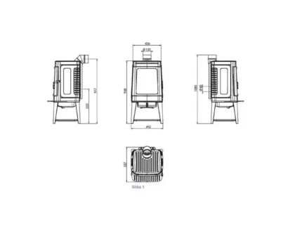 Plamen Gusskaminofen Authentic 35N Herdplatte 11kW