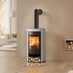 Kaminofen Rika ALUMO (8 kW) - Naturstein Weiß – Bild 2