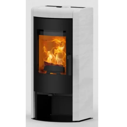 Kaminofen Rika ALUMO (8 kW) - Naturstein Weiß