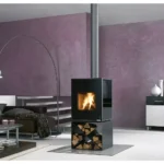 Kaminofen wodtke Hot Box 2000, raumluftunabhängig (7 kW) - Korpus black, Kaminofen mit Konsole Flo – Bild 3
