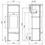 Kaminofen Wodtke Twin 7 kW Speckstein – Bild 3