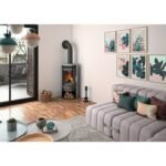 Holzofen Justus Usedom aus Gusseisen grau 5 kW – Bild 2