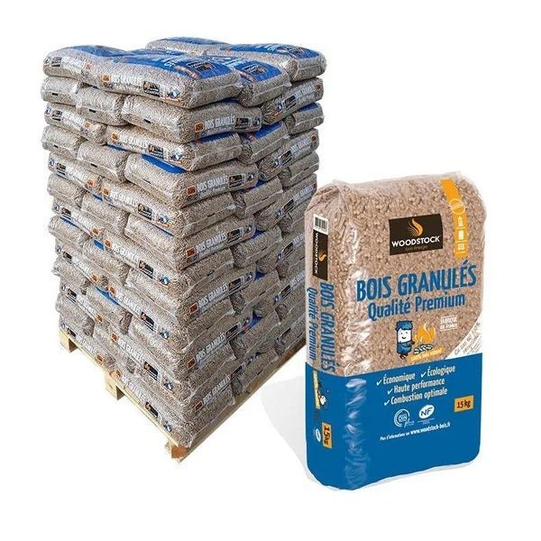 Granul_swoodstock.jpg Holzpellets – Palette mit 66 Säcken à 15 kg – WOODSTOCK – Bild 1