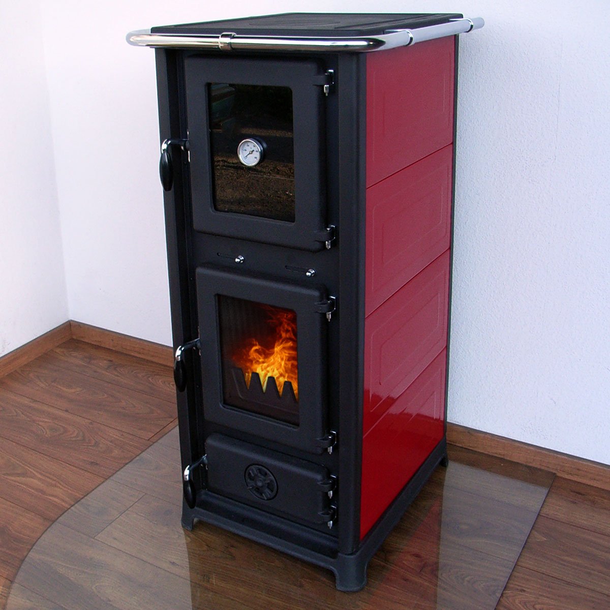 Kaminofen-mit-Backfach-JohannYcrTqpBeVcVHS Kamin mit Backofen Johann 12kW