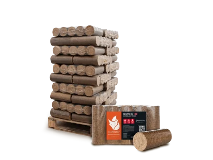 Heizfuxx Nestro XL Red Holzbriketts Hartholz 10kg x 30 Gebinde 300kg Palette
