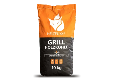 Heizfuxx Grillholzkohle in Gastro-Qualität 10kg x 12 Sack 120kg Palette