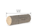 Heizfuxx Nestro M Holzbriketts Hartholz im Karton 12kg x 25 Karton 300kg Palette – Bild 3