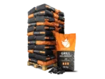 Heizfuxx Grillholzkohle in Gastro-Qualität 10kg x 36 Sack 360kg Palette