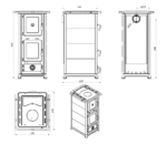 Kamin mit Backofen Johann 12kW – Bild 6
